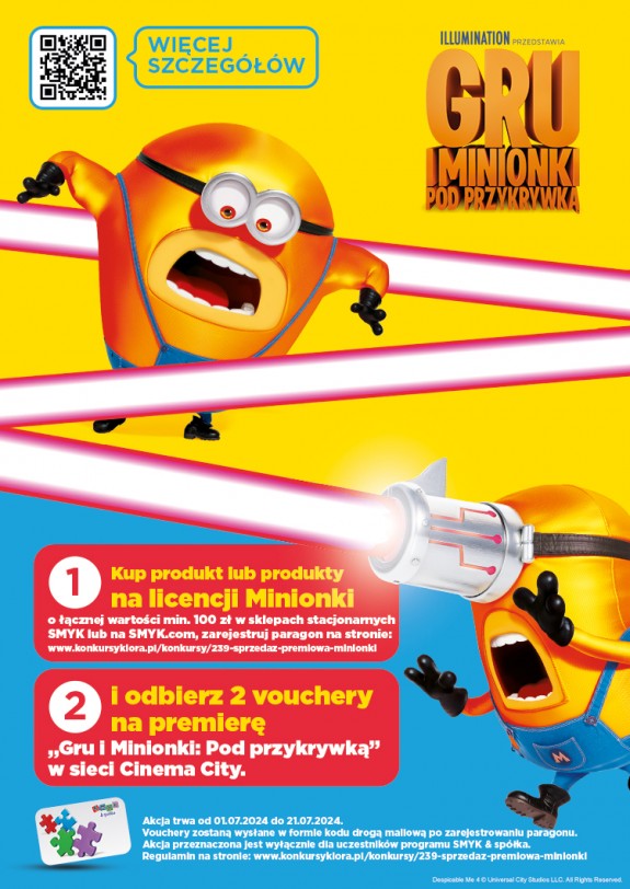 SPRZEDAŻ PREMIOWA- MINIONKI